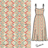 Abstract Pink Shade Printed Material For Designer Clothing